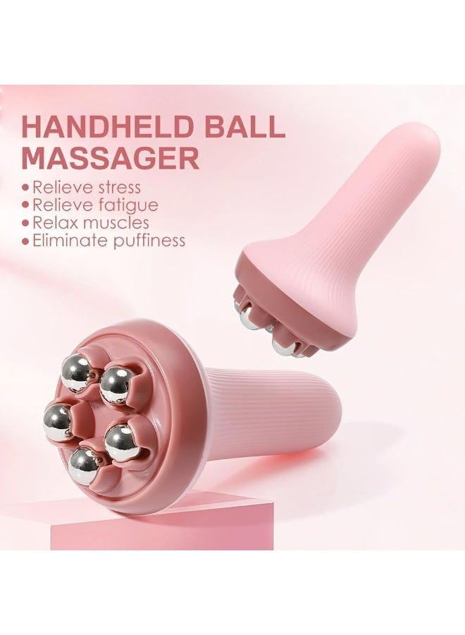 360° Roller Handheld Massager for Muscle Pain Relief and Swelling Reduction - Portable Massager for Body, Neck, Back, and Legs - Ergonomic Design Compatible with Essential Oils - Image 3